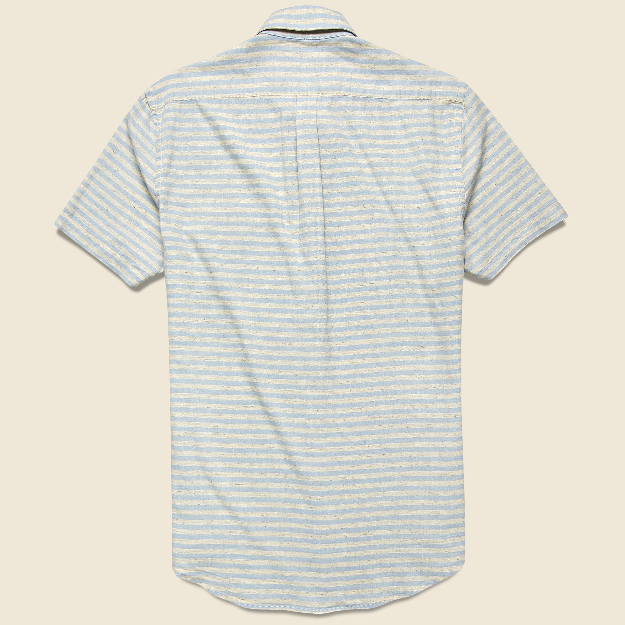 Plage Shirt - Light Blue/Grey - Portuguese Flannel - STAG Provisions - Tops - S/S Woven - Stripe