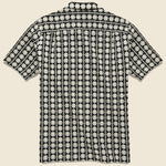 Folklore Embroidered Camp Shirt - Black/White - Portuguese Flannel - STAG Provisions - Tops - S/S Woven - Floral