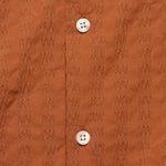 Square Seersucker Camp Shirt - Terracotta - Portuguese Flannel - STAG Provisions - Tops - S/S Woven - Other Pattern