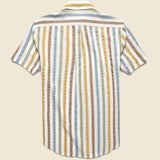 Water Color Shirt - White - Portuguese Flannel - STAG Provisions - Tops - S/S Woven - Stripe