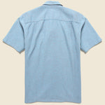 Ring Woven Dot Shirt - Blue/Brick - Portuguese Flannel - STAG Provisions - Tops - S/S Woven - Dot