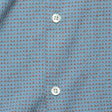 Ring Woven Dot Shirt - Blue/Brick - Portuguese Flannel - STAG Provisions - Tops - S/S Woven - Dot