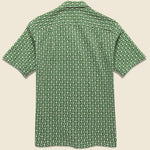 Folklore 3 Embroidered Camp Shirt - Green - Portuguese Flannel - STAG Provisions - Tops - S/S Woven - Floral
