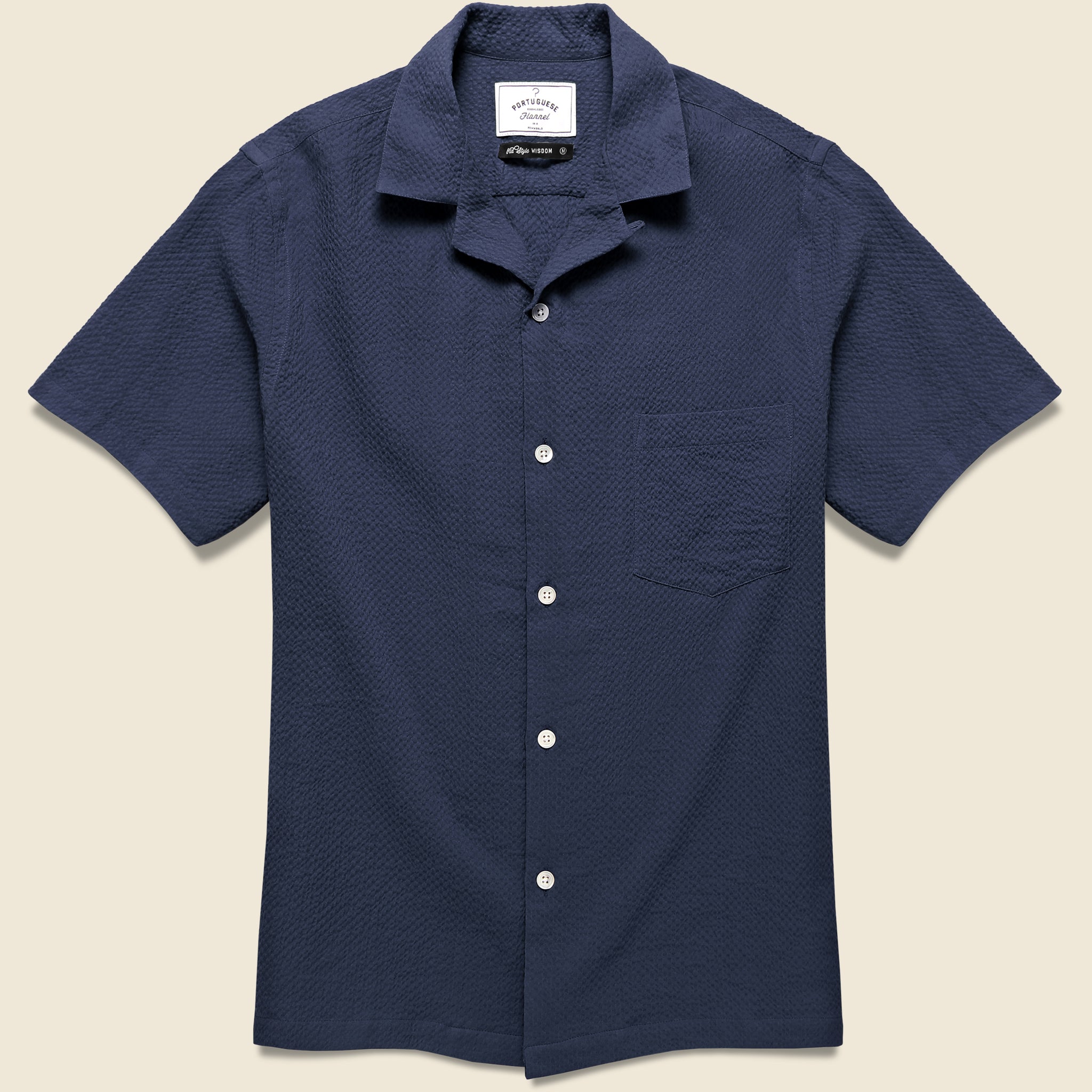 Flam√© Shirt - Navy - Portuguese Flannel - STAG Provisions - Tops - S/S Woven - Solid