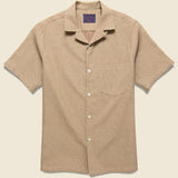 Ring Woven Dot Shirt - Brown - Portuguese Flannel - STAG Provisions - Tops - S/S Woven - Dot