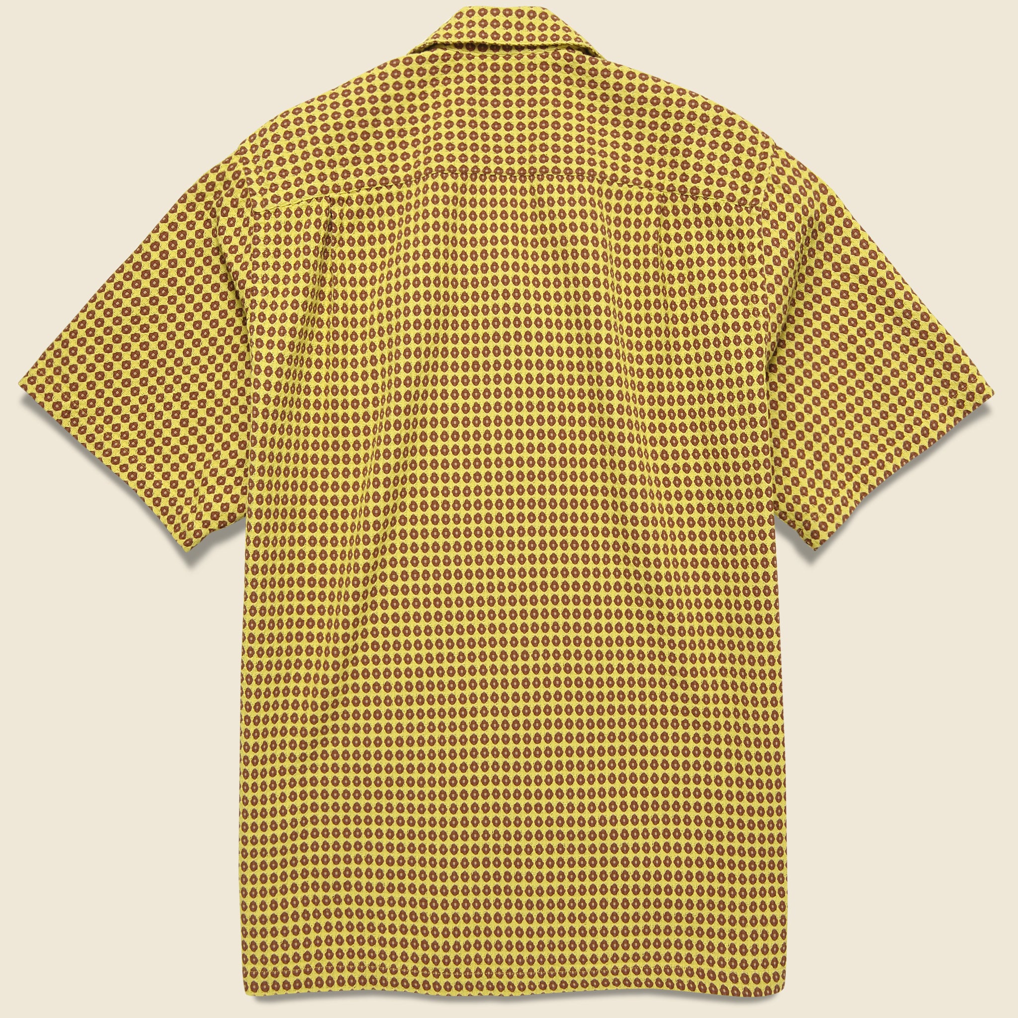 Favo Honey Dot Shirt - Yellow - Portuguese Flannel - STAG Provisions - Tops - S/S Woven - Dot