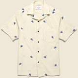 Philly Shirt - White/Blue - Portuguese Flannel - STAG Provisions - Tops - S/S Woven - Other Pattern