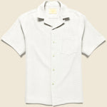 Pique Shirt - White - Portuguese Flannel - STAG Provisions - Tops - S/S Woven - Solid
