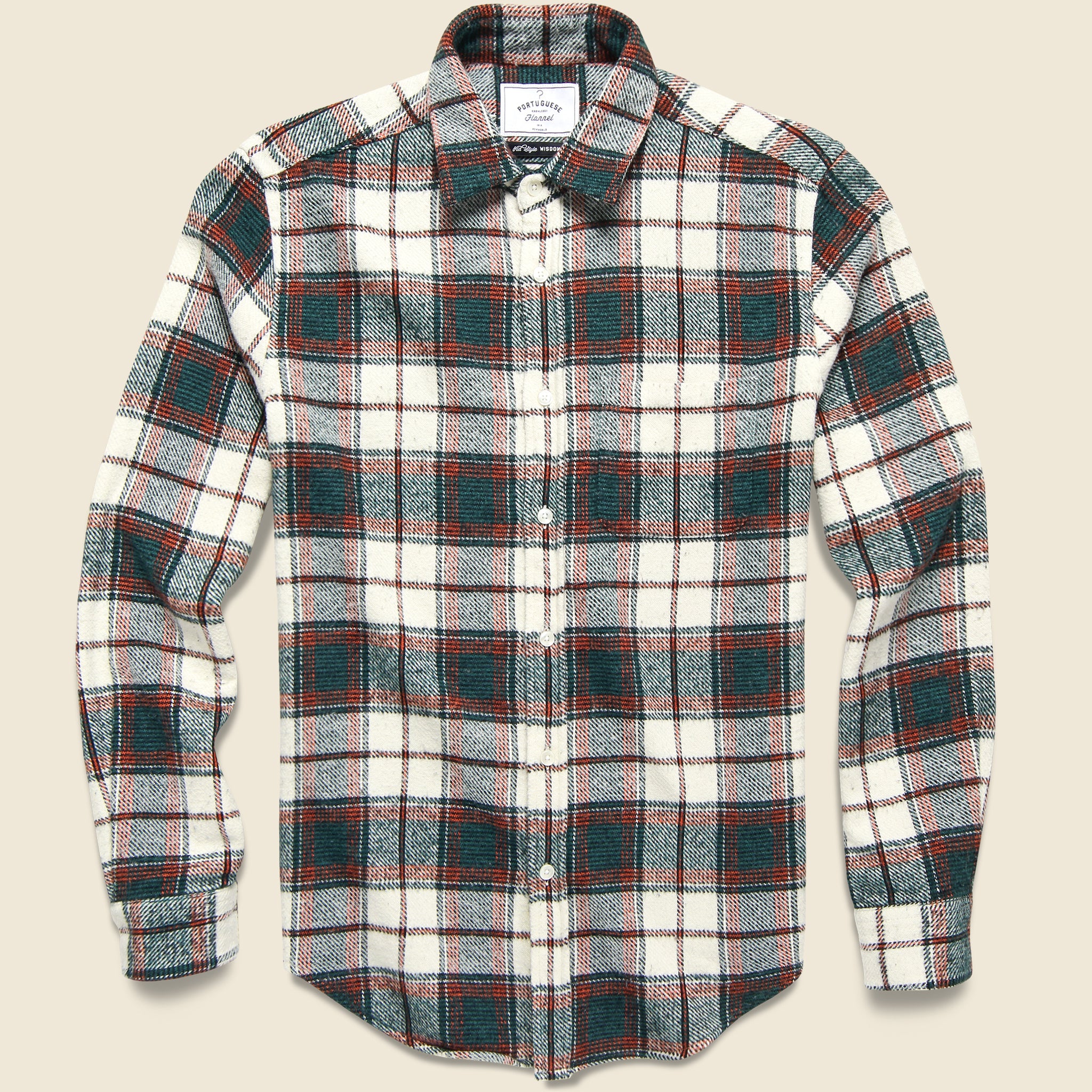 Saint Patrick Check Shirt - Green/Red/Cream - Portuguese Flannel - STAG Provisions - Tops - L/S Woven - Plaid