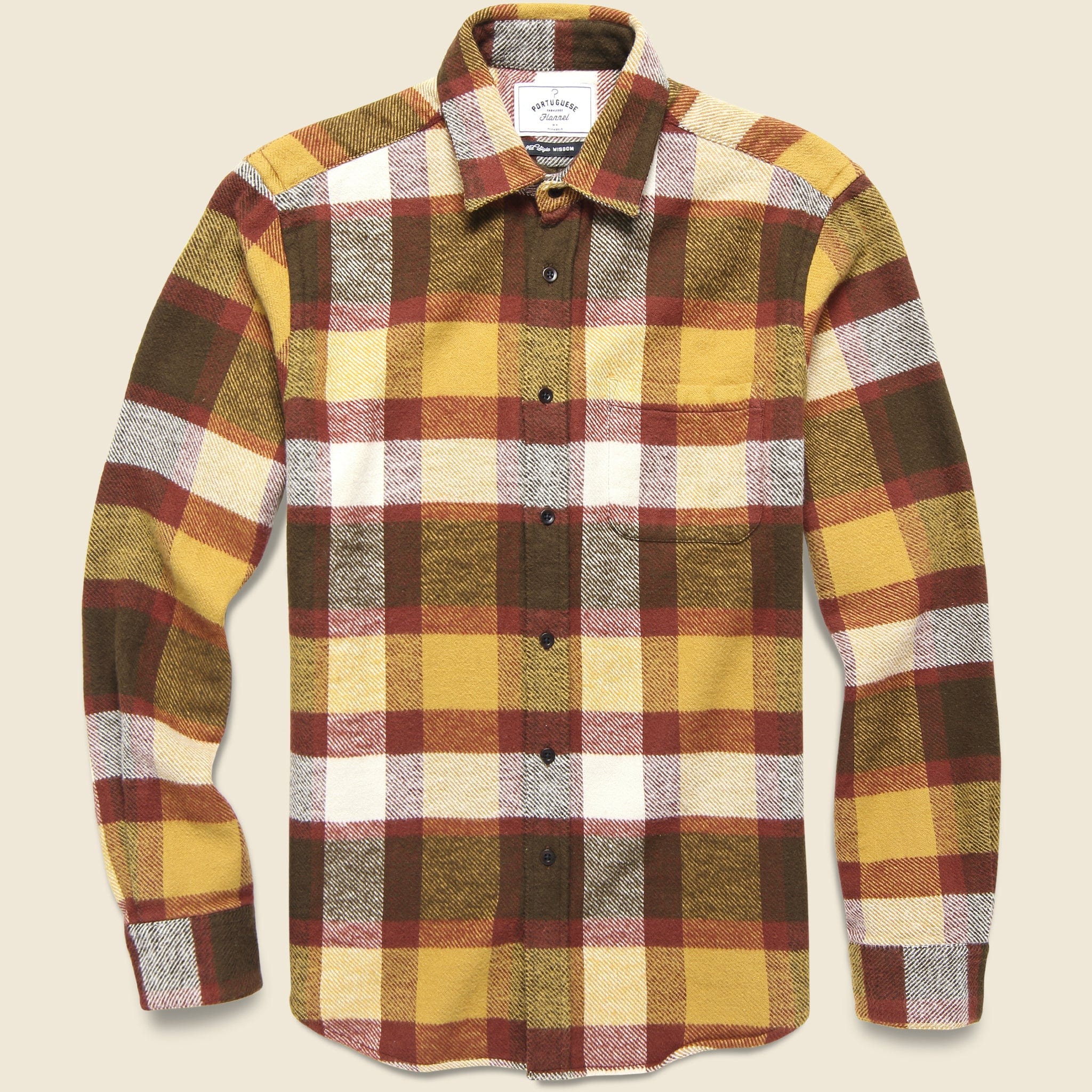 Terracotta Check Shirt - Yellow/Brown/Red - Portuguese Flannel - STAG Provisions - Tops - L/S Woven - Plaid
