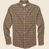 Twill Shirt - Brown/Blue/Purple - Portuguese Flannel - STAG Provisions - Tops - L/S Woven - Plaid