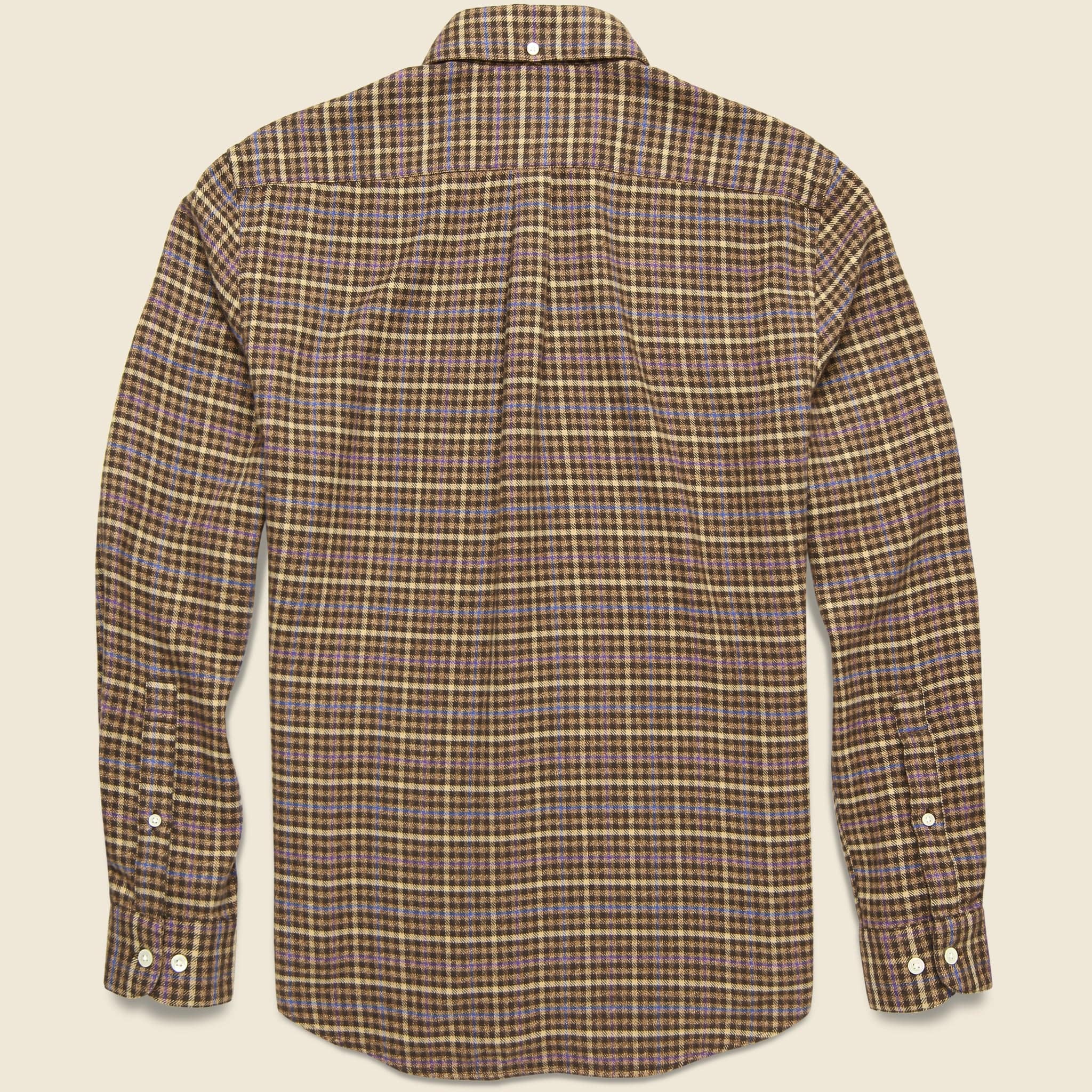 Twill Shirt - Brown/Blue/Purple - Portuguese Flannel - STAG Provisions - Tops - L/S Woven - Plaid