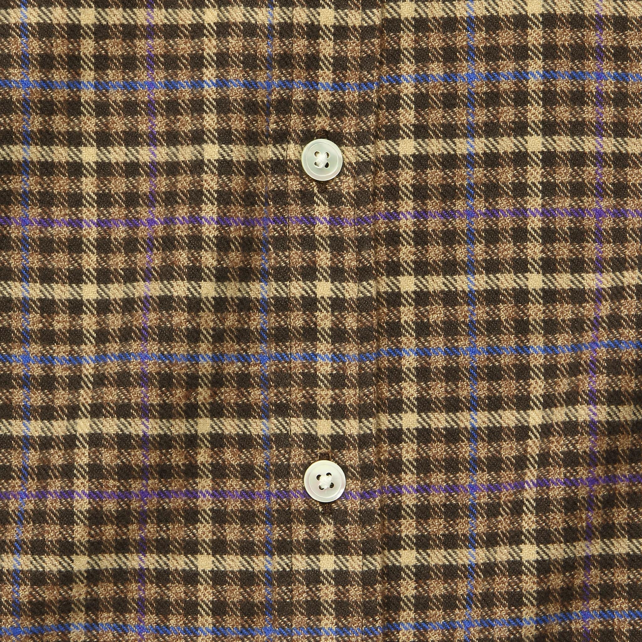 Twill Shirt - Brown/Blue/Purple - Portuguese Flannel - STAG Provisions - Tops - L/S Woven - Plaid
