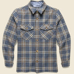Wool Mesc Overshirt - Blue/Brown Plaid - Portuguese Flannel - STAG Provisions - Tops - L/S Woven - Overshirt