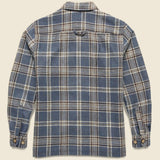 Wool Mesc Overshirt - Blue/Brown Plaid - Portuguese Flannel - STAG Provisions - Tops - L/S Woven - Overshirt