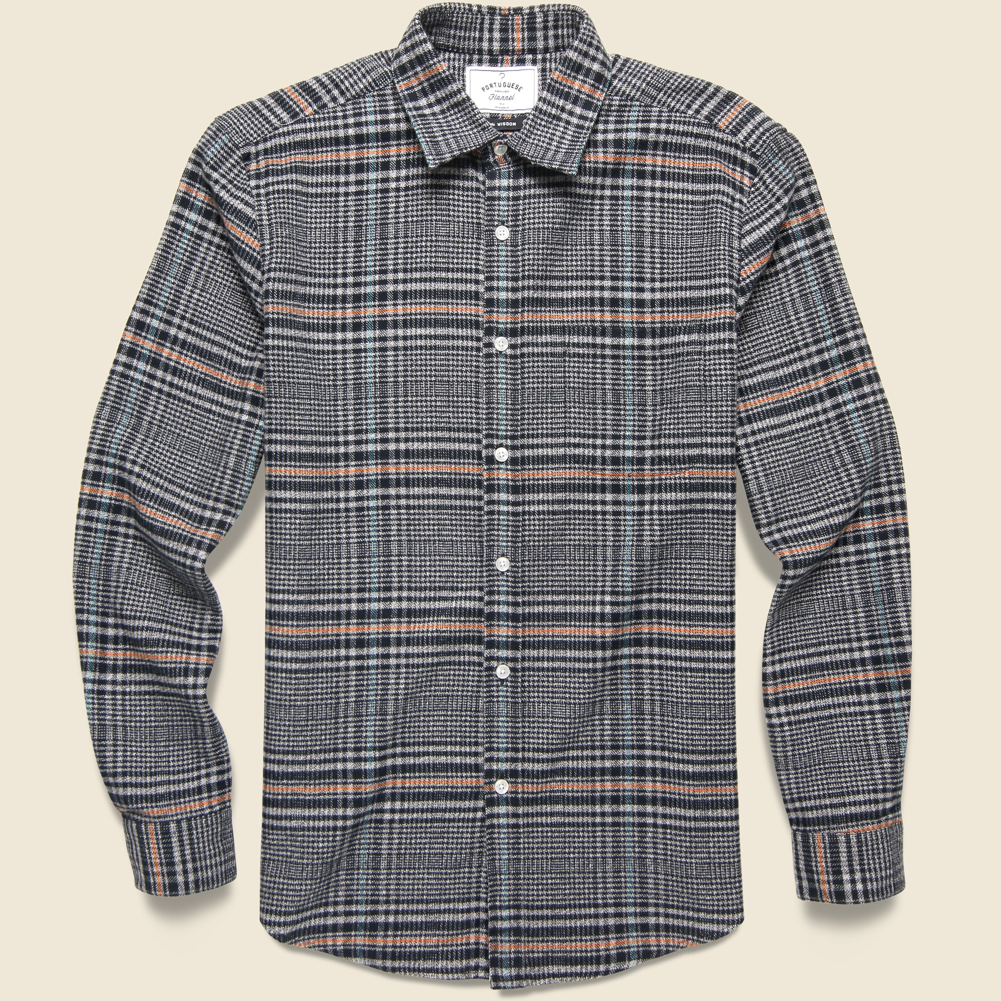 Abstract Pow Shirt - Black - Portuguese Flannel - STAG Provisions - Tops - L/S Woven - Plaid