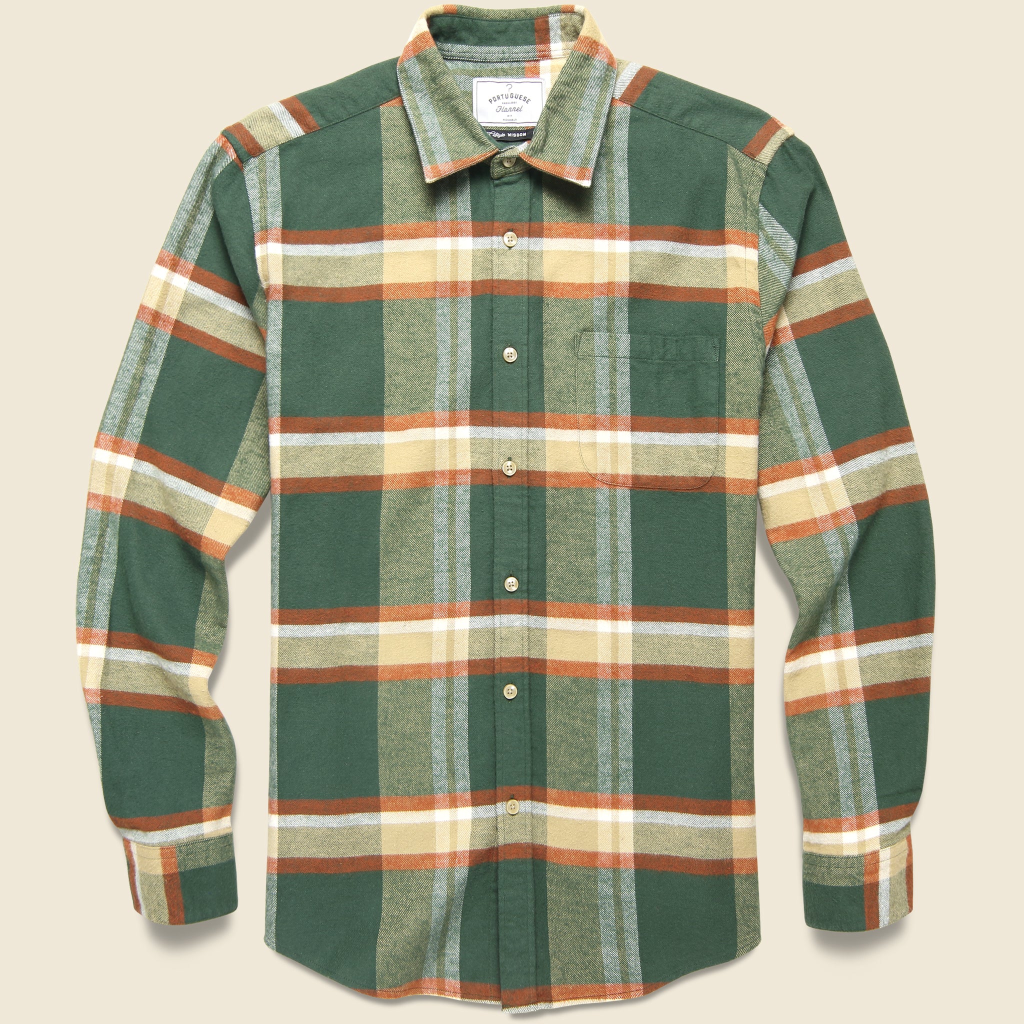 Farm Shirt - Green/Brown - Portuguese Flannel - STAG Provisions - Tops - L/S Woven - Plaid