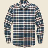 Smooth Check Shirt - Blue/Brown - Portuguese Flannel - STAG Provisions - Tops - L/S Woven - Plaid