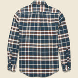Smooth Check Shirt - Blue/Brown - Portuguese Flannel - STAG Provisions - Tops - L/S Woven - Plaid