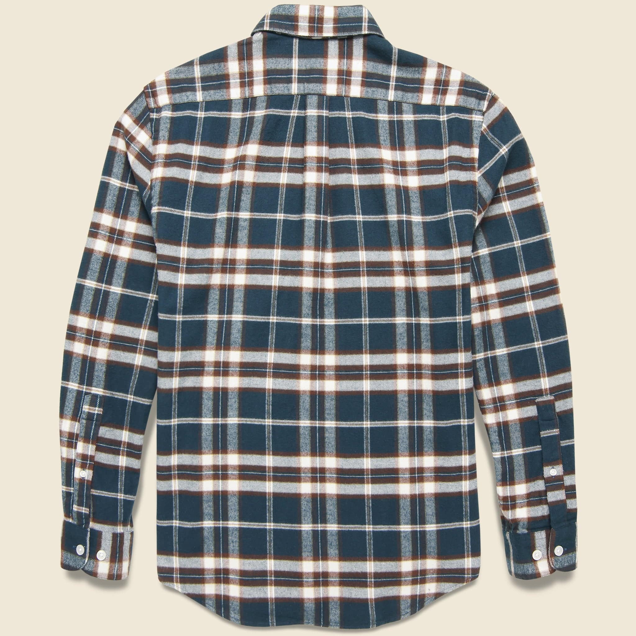 Smooth Check Shirt - Blue/Brown - Portuguese Flannel - STAG Provisions - Tops - L/S Woven - Plaid
