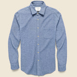 Teca Solid Flannel - Light Blue - Portuguese Flannel - STAG Provisions - Tops - L/S Woven - Solid