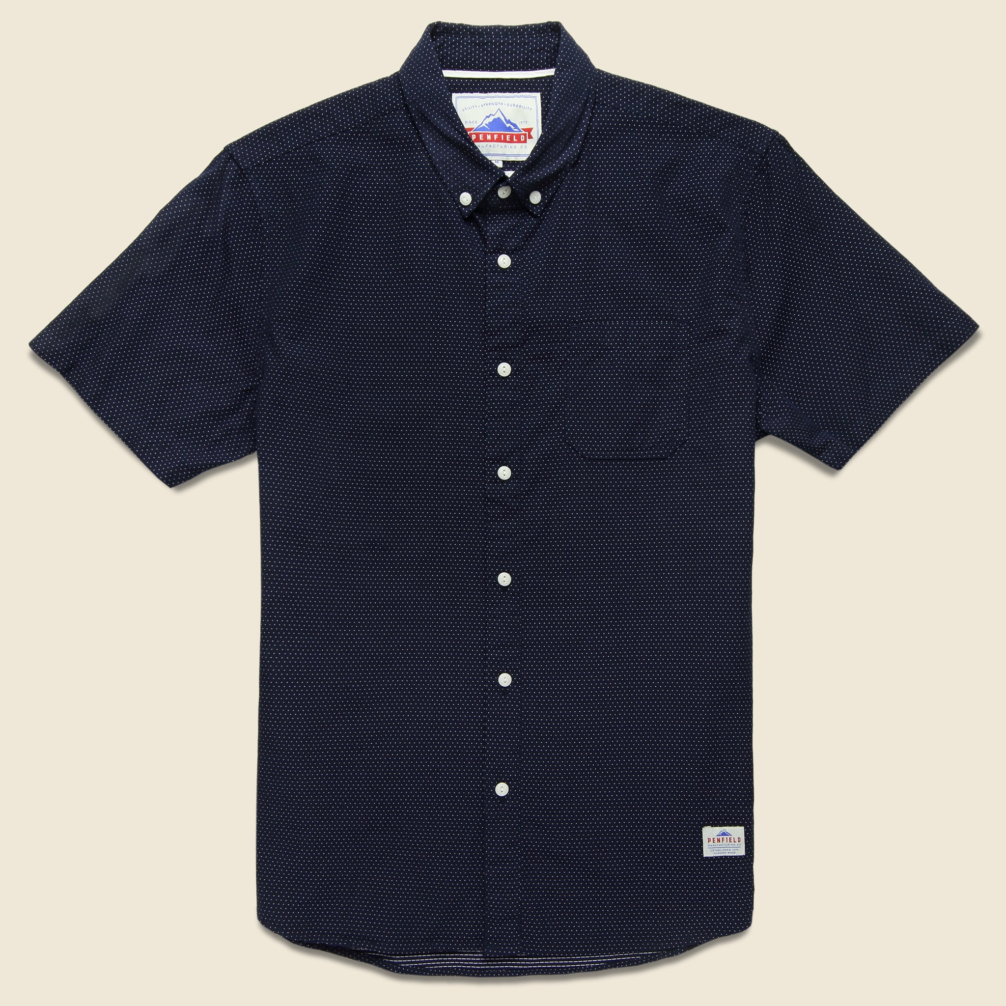 Lemoore Dot Shirt - Navy - Penfield - STAG Provisions - Tops - S/S Woven - Dot