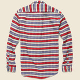 Jersey Plaid Flannel - Red/White - Portuguese Flannel - STAG Provisions - Tops - L/S Woven - Plaid