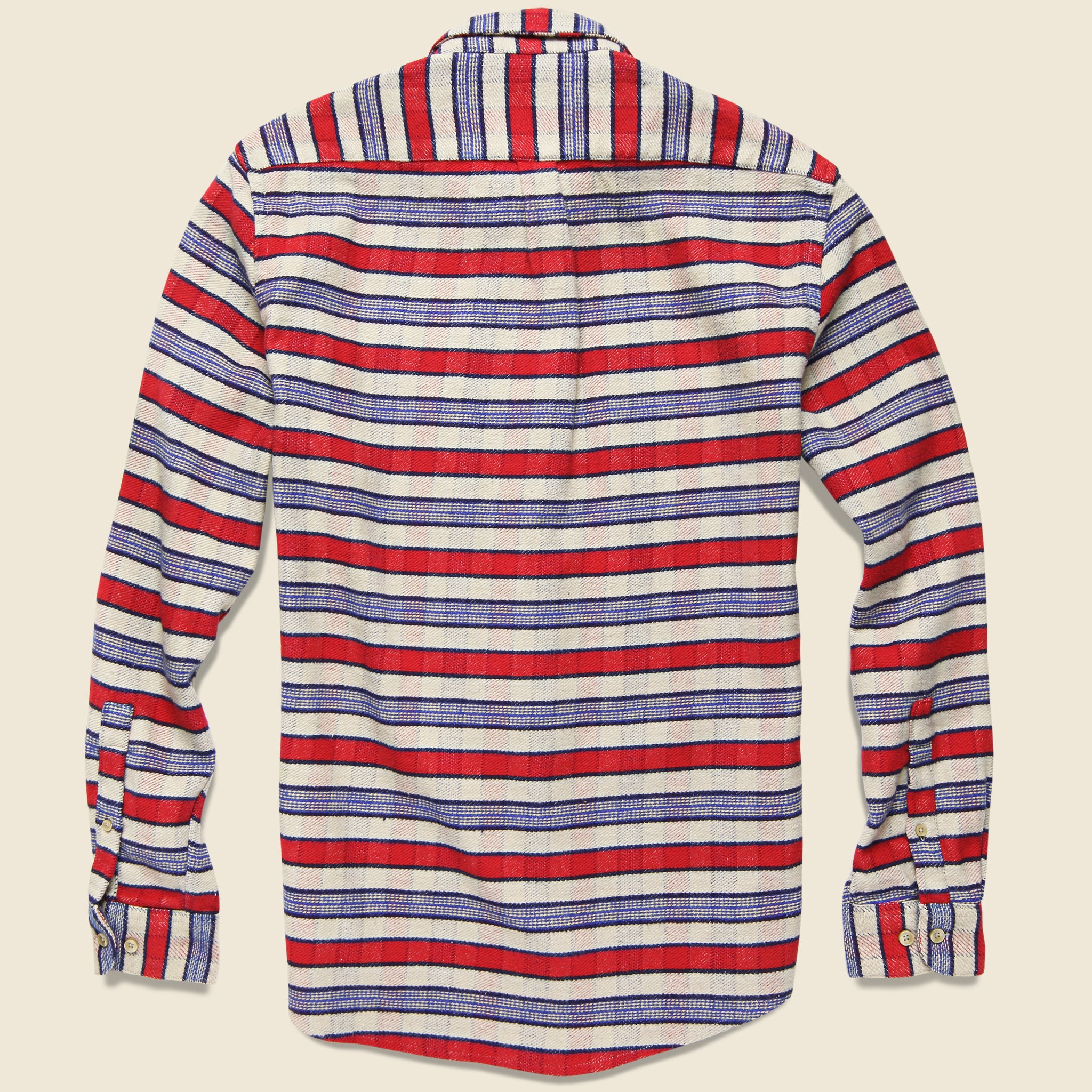 Jersey Plaid Flannel - Red/White - Portuguese Flannel - STAG Provisions - Tops - L/S Woven - Plaid