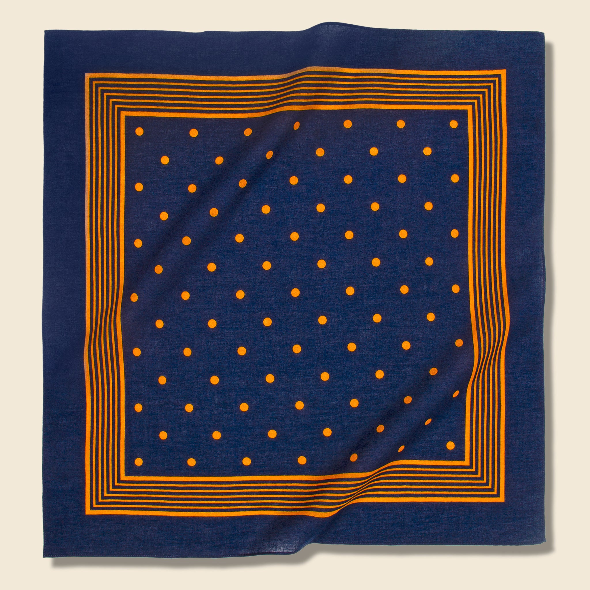 Bandana - Blue/Gold - Vintage - STAG Provisions - Accessories - Bandanas