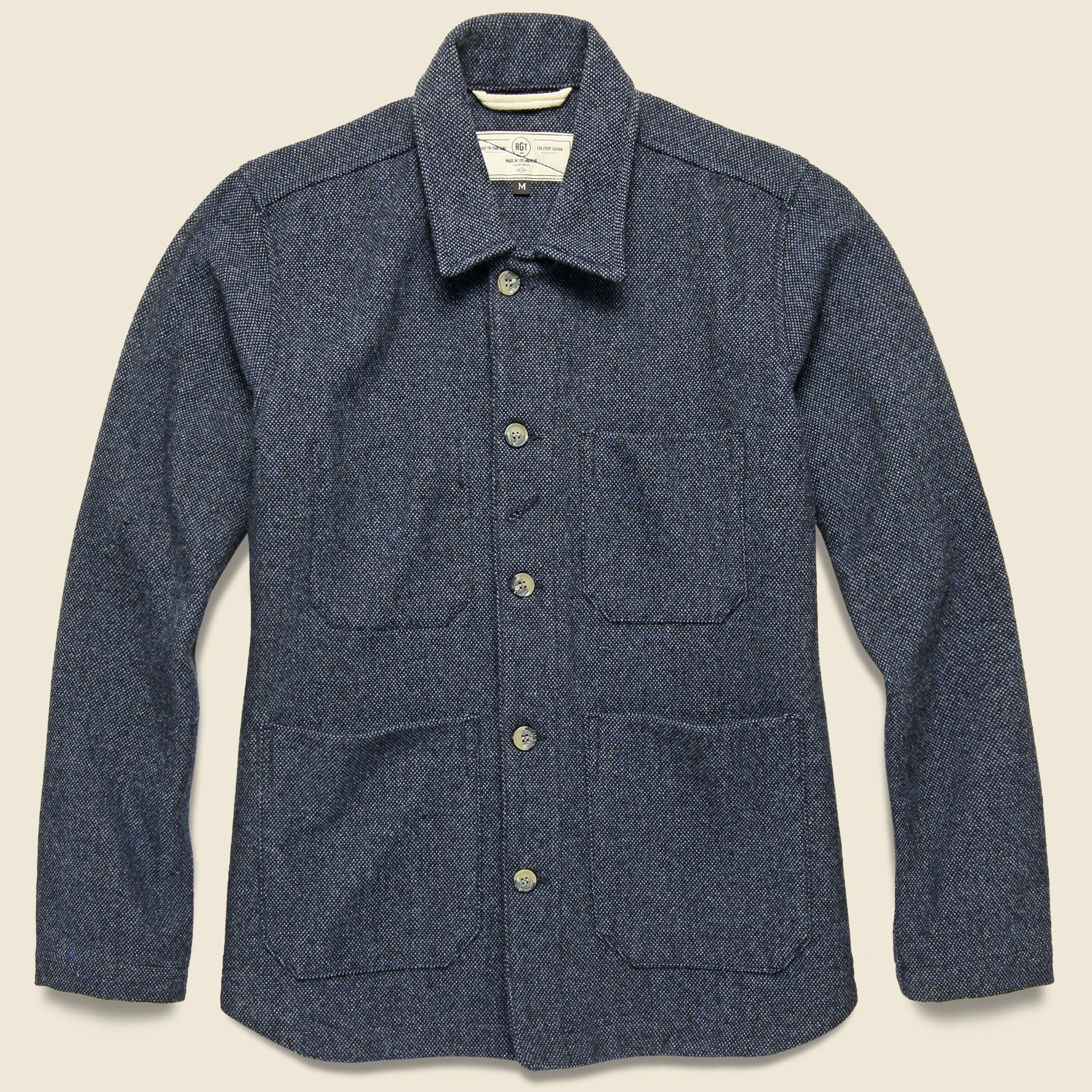 Blended Wool Harbor Jacket - Navy - Rogue Territory - STAG Provisions - Outerwear - Coat / Jacket
