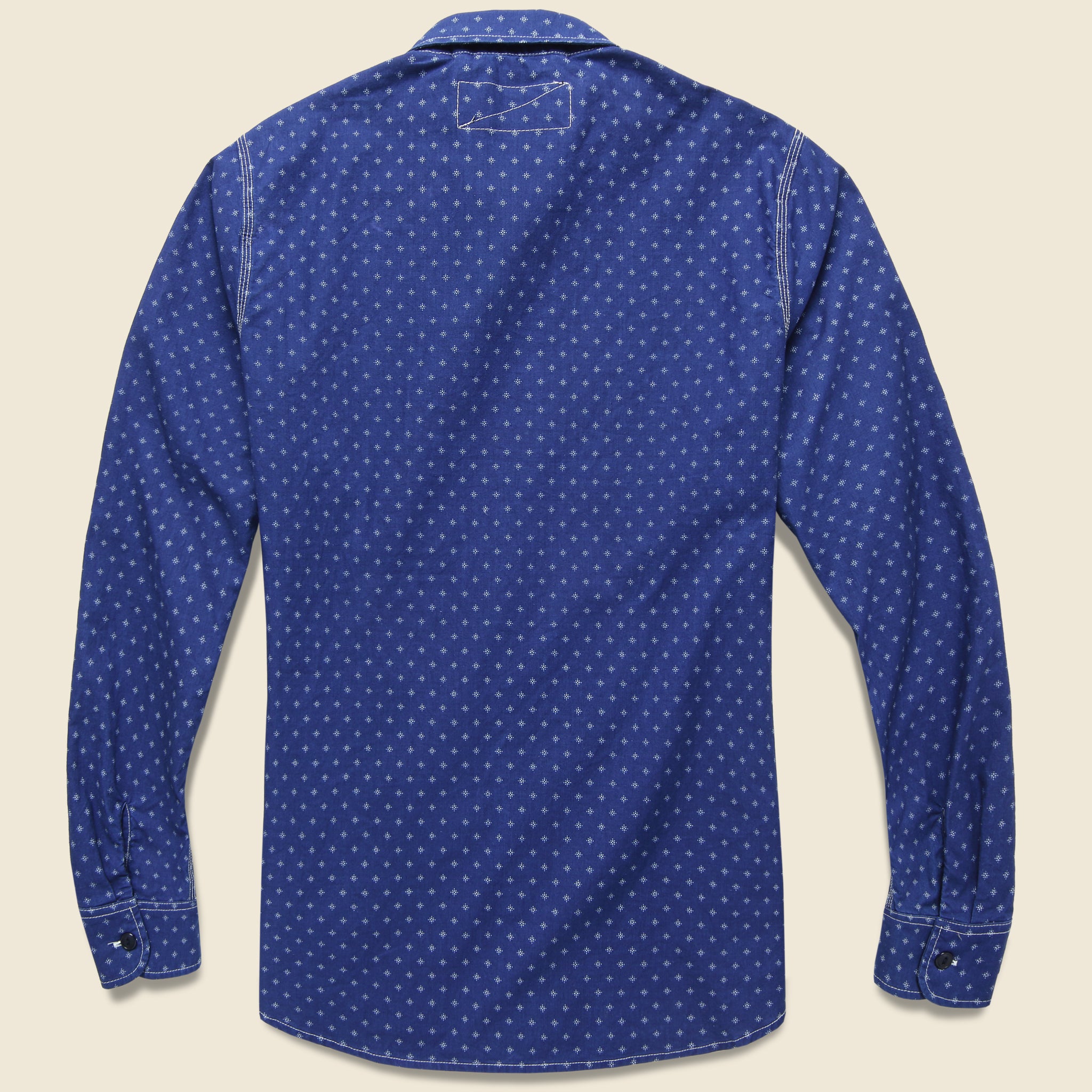 BM Workshirt - Indigo Floral - Rogue Territory - STAG Provisions - Tops - L/S Woven - Other Pattern