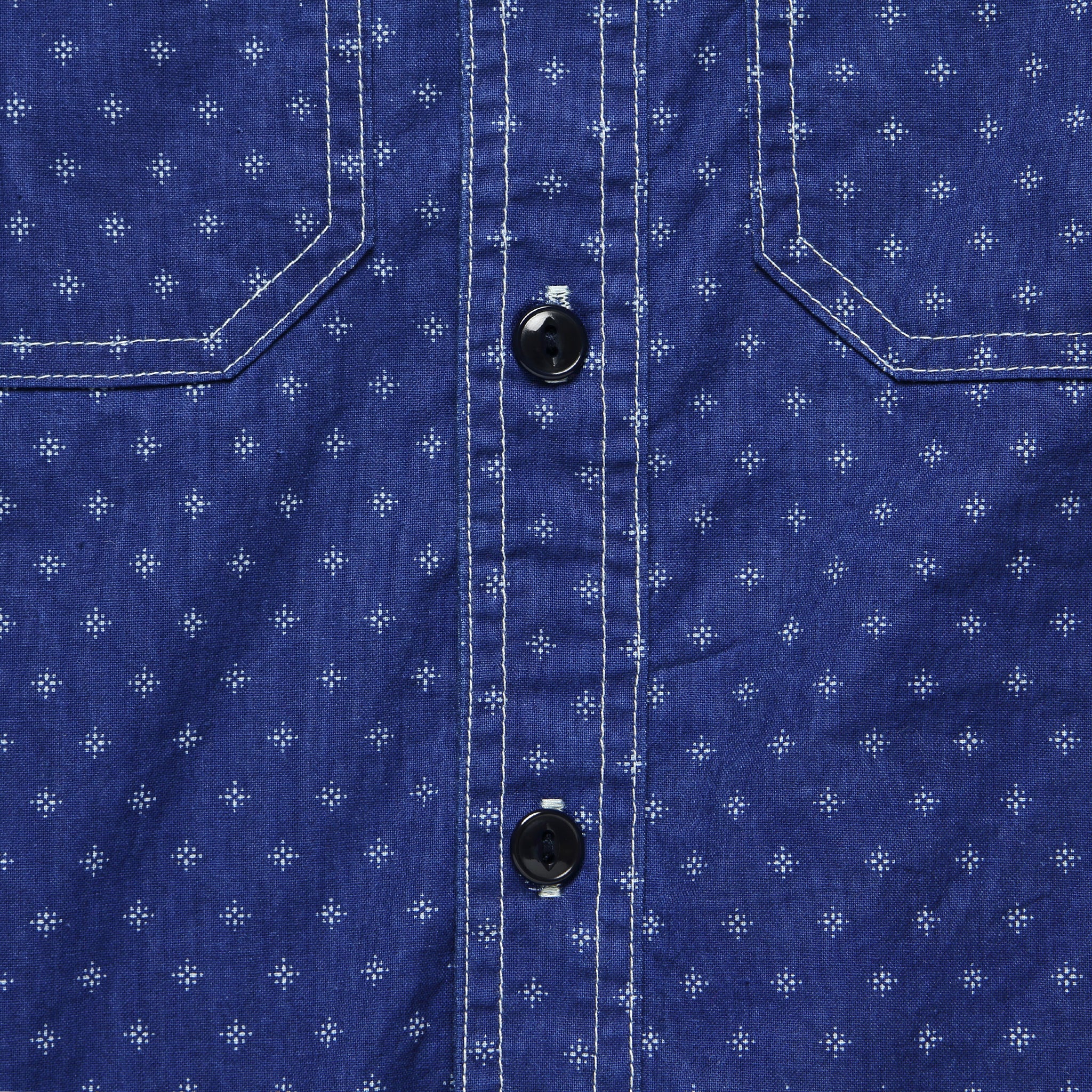 BM Workshirt - Indigo Floral - Rogue Territory - STAG Provisions - Tops - L/S Woven - Other Pattern
