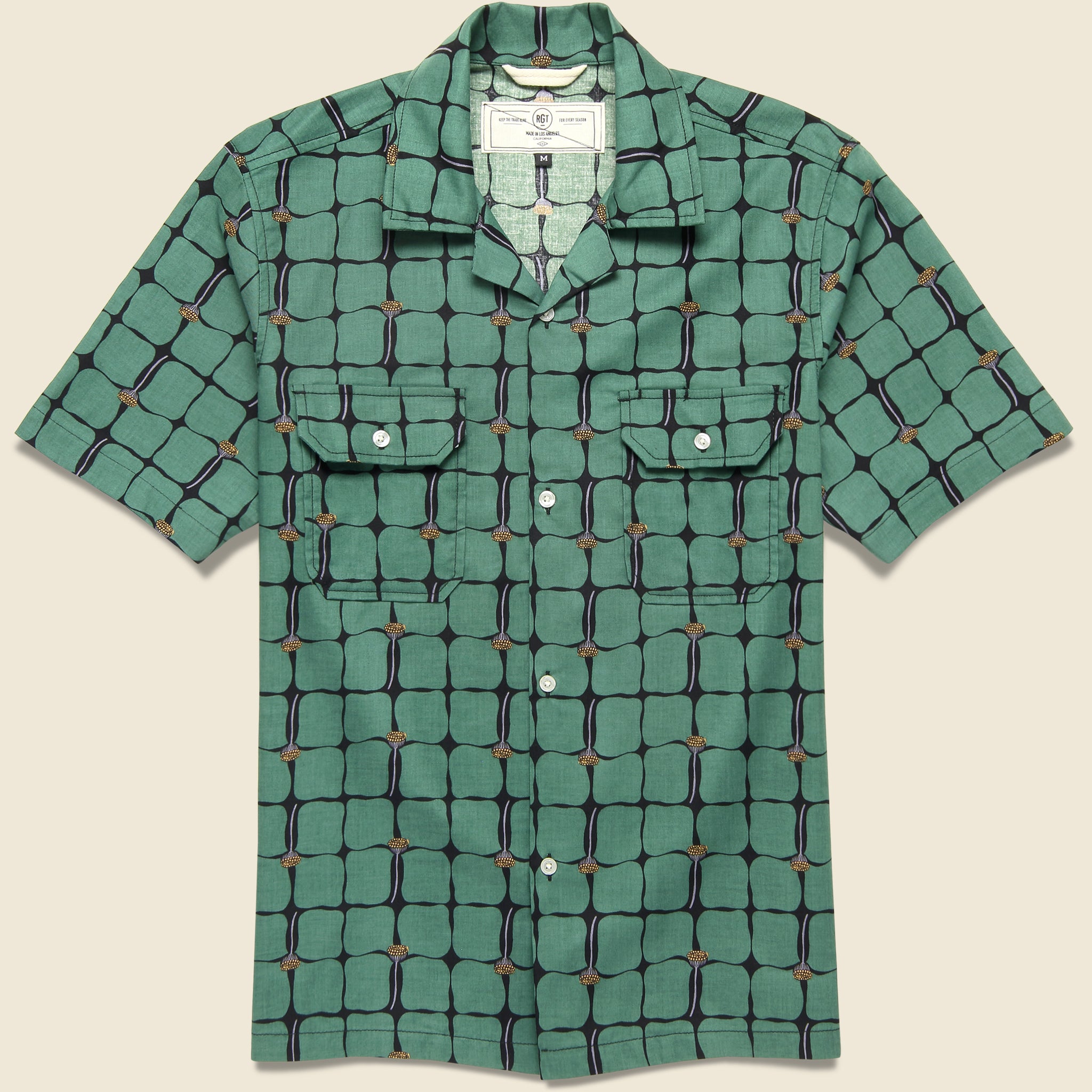 Infantry Shirt - Green Lotus - Rogue Territory - STAG Provisions - Tops - S/S Woven - Floral