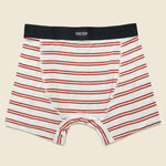 Clark Boxer - White/Red - Richer Poorer - STAG Provisions - Accessories - Underwear
