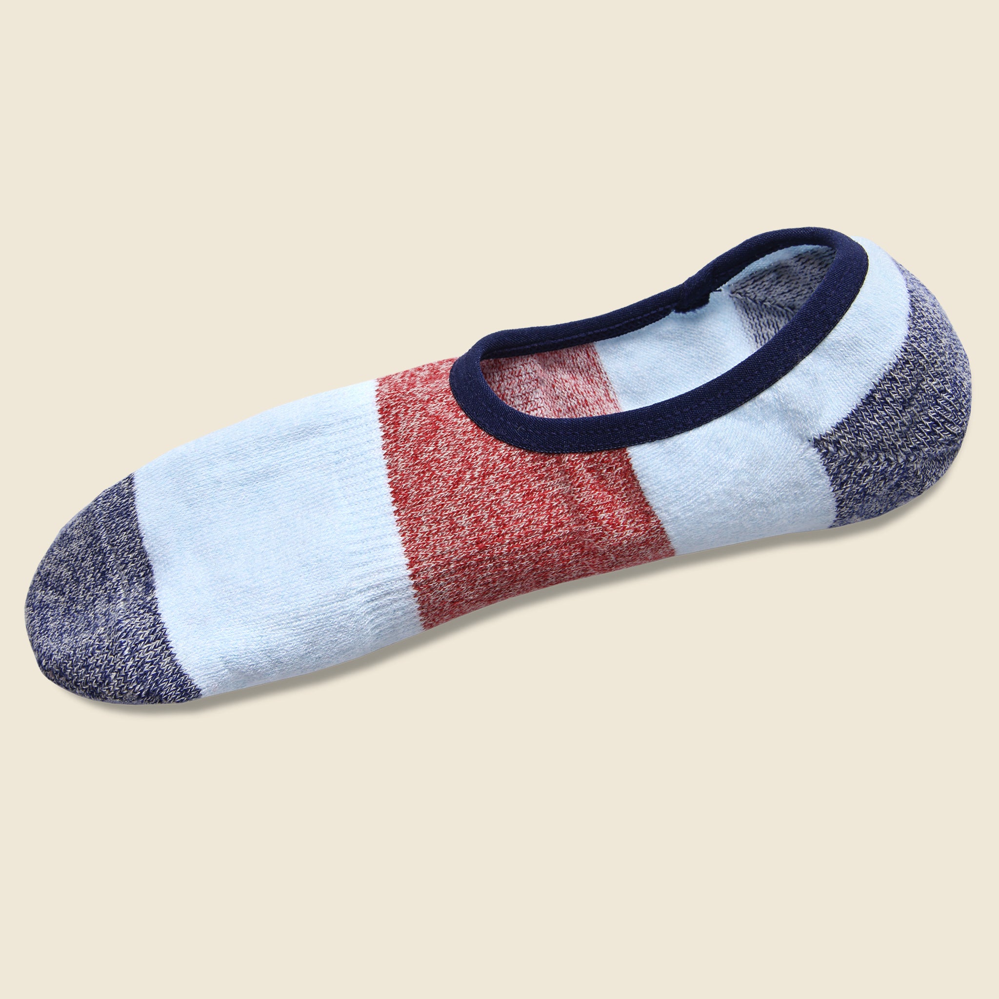 Chief Everyday No Show Sock - Navy/Red - Richer Poorer - STAG Provisions - Accessories - Socks