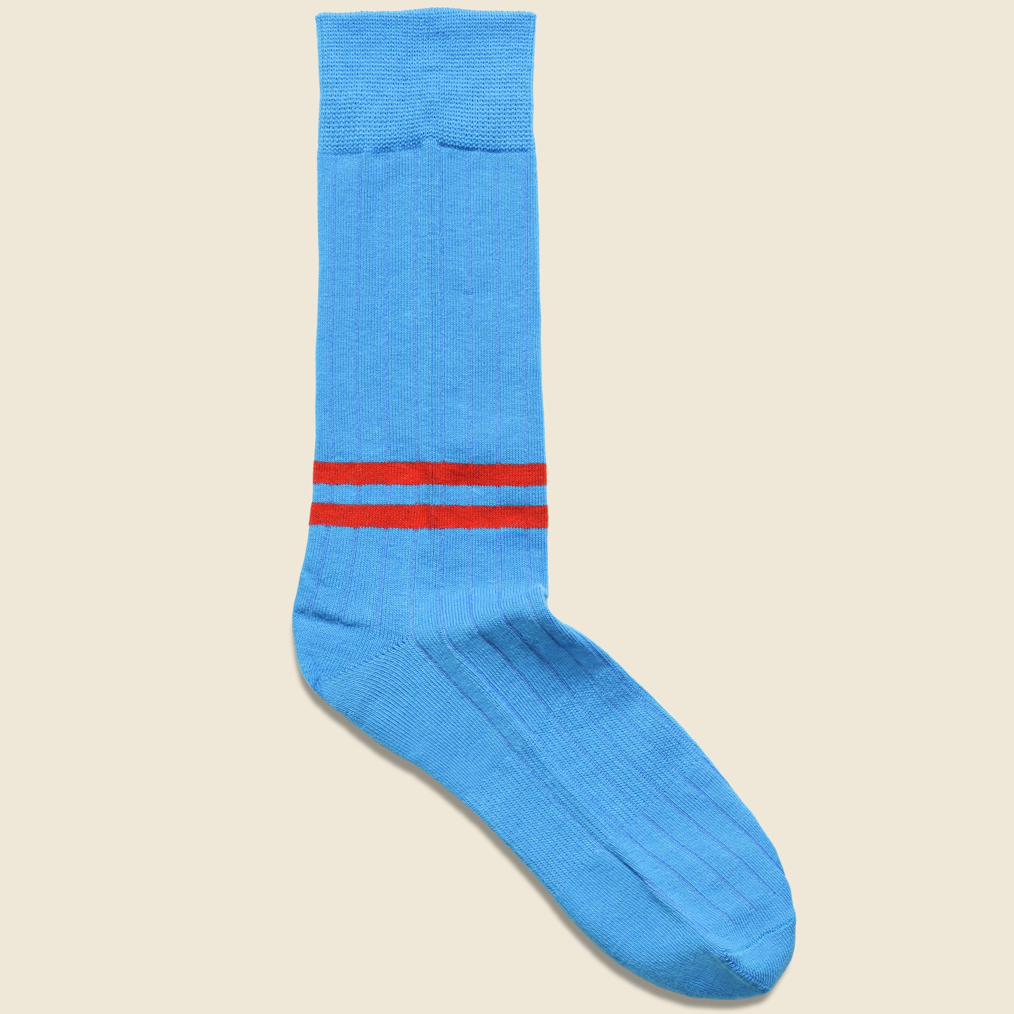 Bixby Crew Sock - Blue/Red - Richer Poorer - STAG Provisions - Accessories - Socks