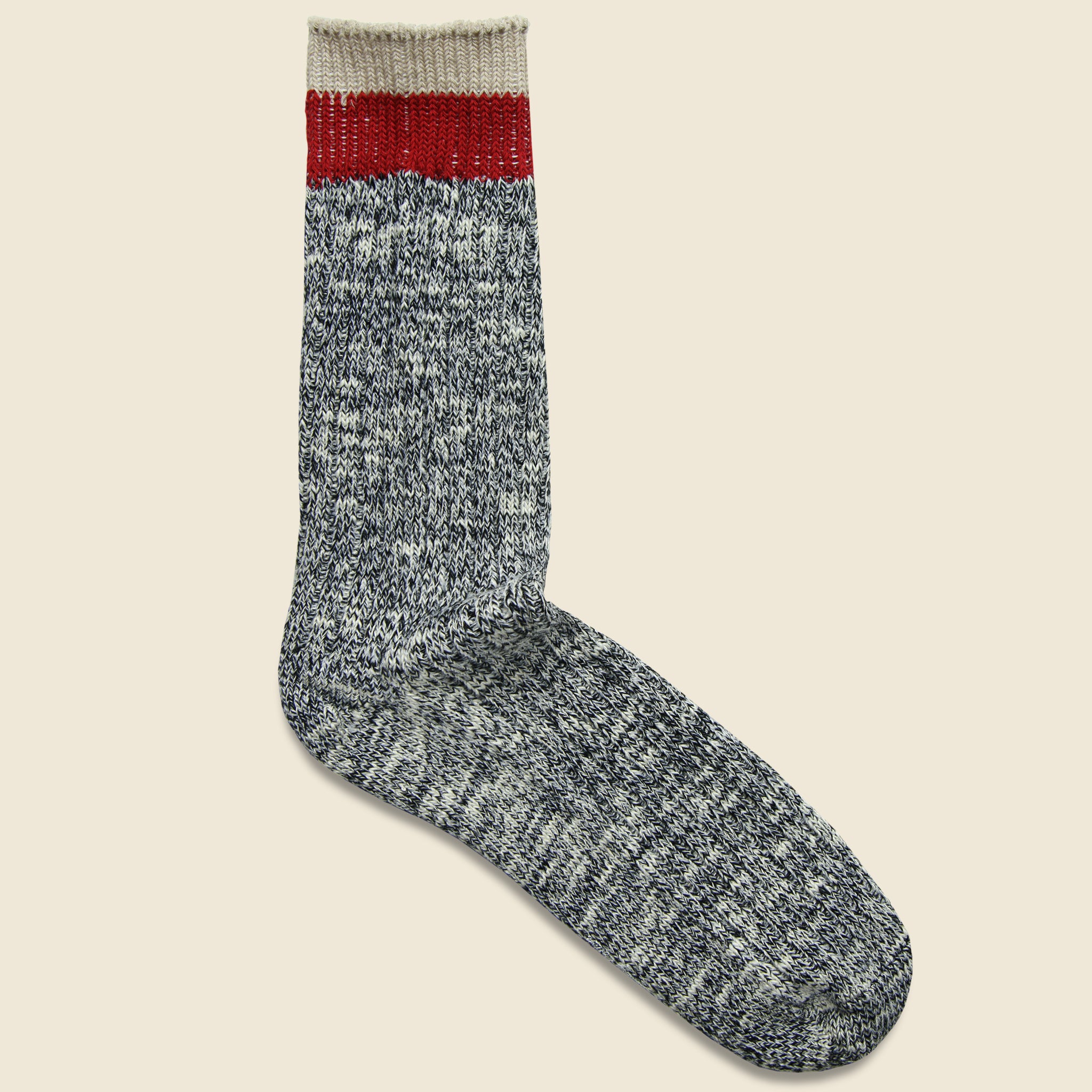 Noble Crew Sock - Black/Red - Richer Poorer - STAG Provisions - Accessories - Socks