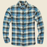 Plaid Twill Workshirt - Sulphur Black/Blue - RRL - STAG Provisions - Tops - L/S Woven - Plaid