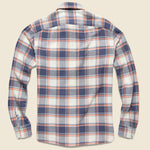Matlock Plaid Twill Workshirt - Cream/Blue - RRL - STAG Provisions - Tops - L/S Woven - Plaid