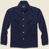 Shawl Collar Japanese Ripstop Shirt - Dark Indigo - RRL - STAG Provisions - Tops - L/S Woven - Overshirt