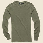 Waffle Crewneck - Leek - RRL - STAG Provisions - Tops - L/S Knit