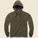 Quilted Hoodie - Dark Army - RRL - STAG Provisions - Tops - Fleece / Sweatshirt