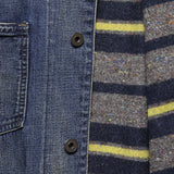 Shearling-Collar Denim Jacket - Bismarck Wash - RRL - STAG Provisions - Outerwear - Coat / Jacket