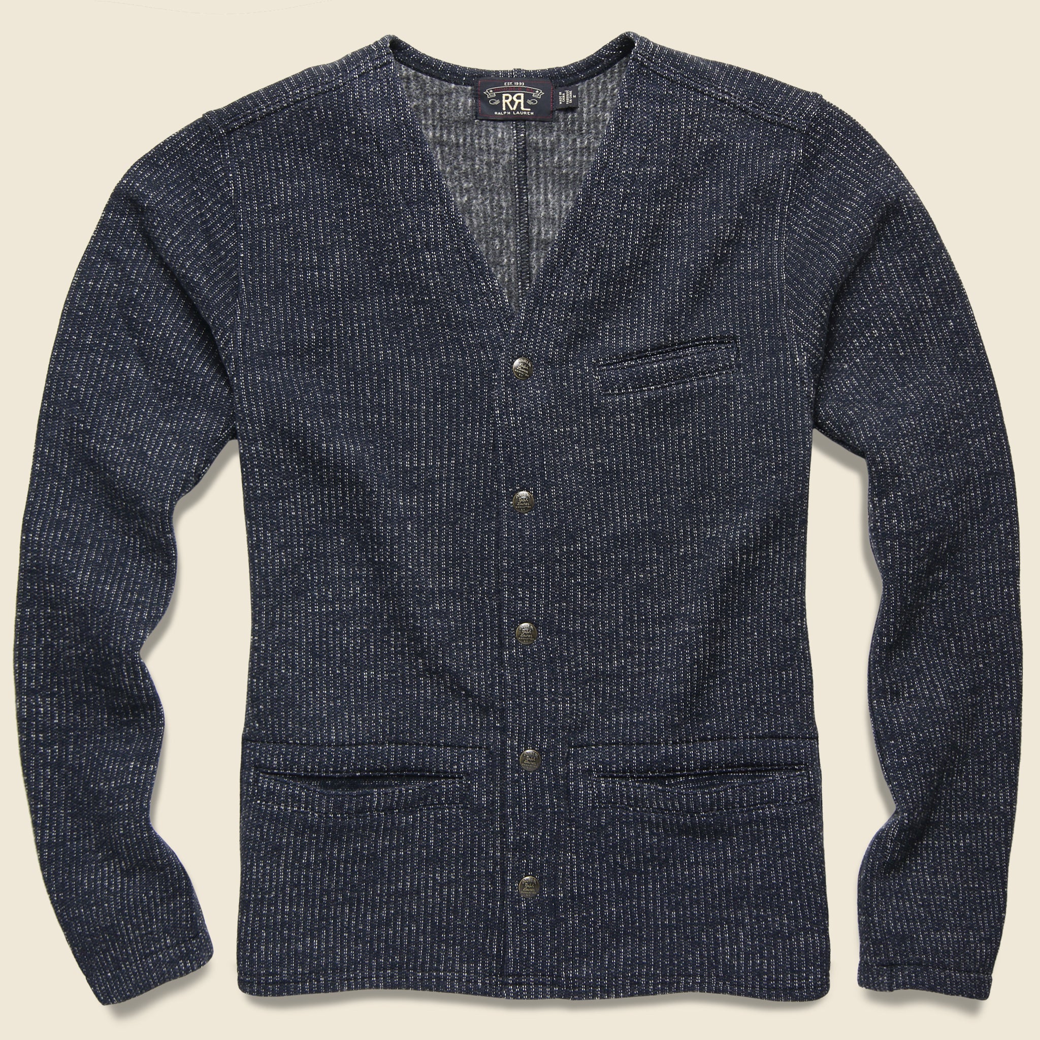 Browns Beach Cardigan - Navy - RRL - STAG Provisions - Tops - Sweater
