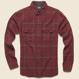 Bonneville Dobby Workshirt - Red/Green - RRL - STAG Provisions - Tops - L/S Woven - Other Pattern