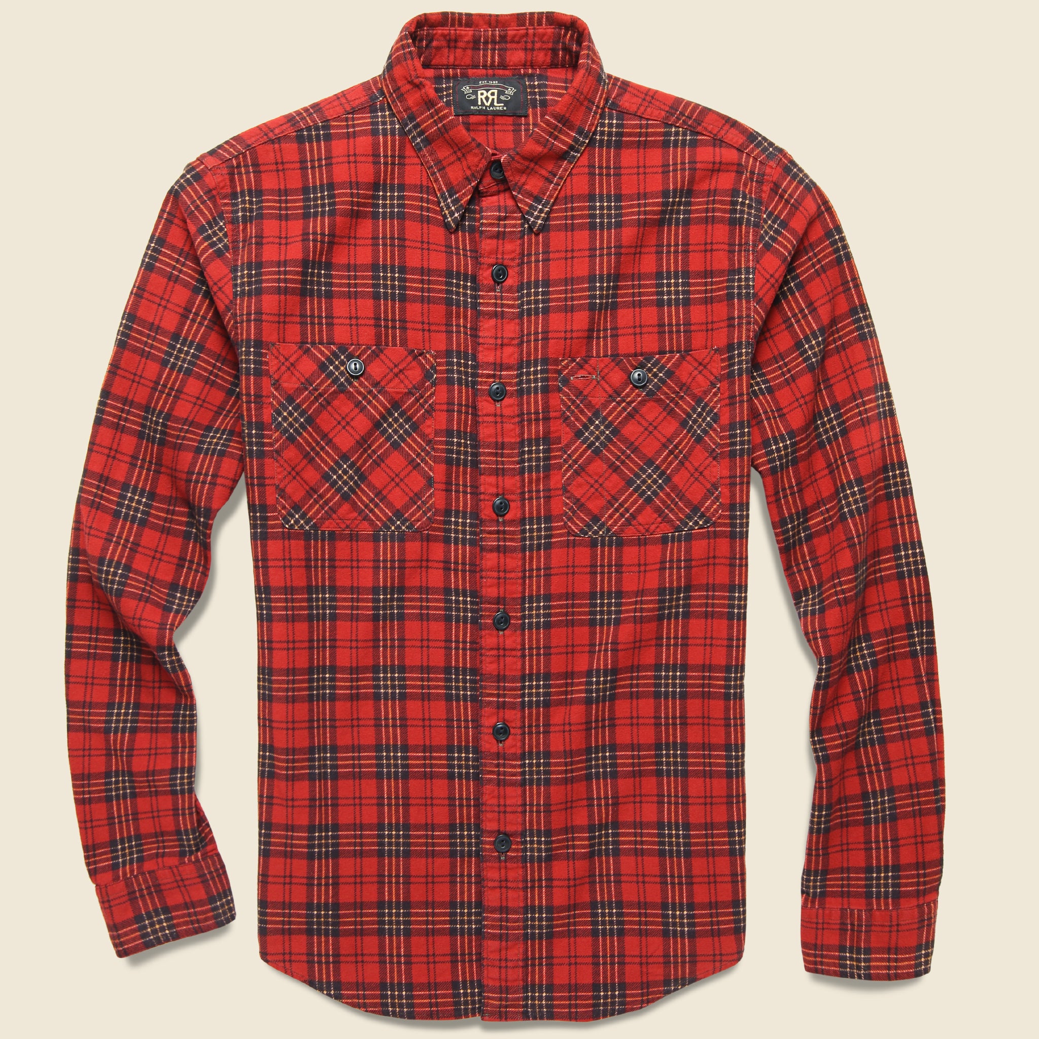 Cody Plaid Workshirt - Red/Black - RRL - STAG Provisions - Tops - L/S Woven - Plaid