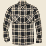 Wallace Plaid Workshirt Flannel - Black/Cream - RRL - STAG Provisions - Tops - L/S Woven - Plaid