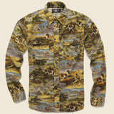 Matlock Print Flannel Workshirt - Tan - RRL - STAG Provisions - Tops - L/S Woven - Other Pattern