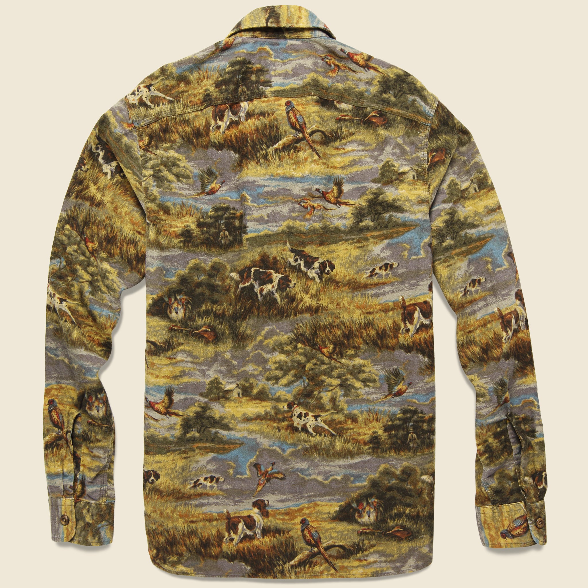 Matlock Print Flannel Workshirt - Tan - RRL - STAG Provisions - Tops - L/S Woven - Other Pattern