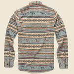 Fair Isle Jacquard Workshirt - Blue - RRL - STAG Provisions - Tops - L/S Woven - Other Pattern